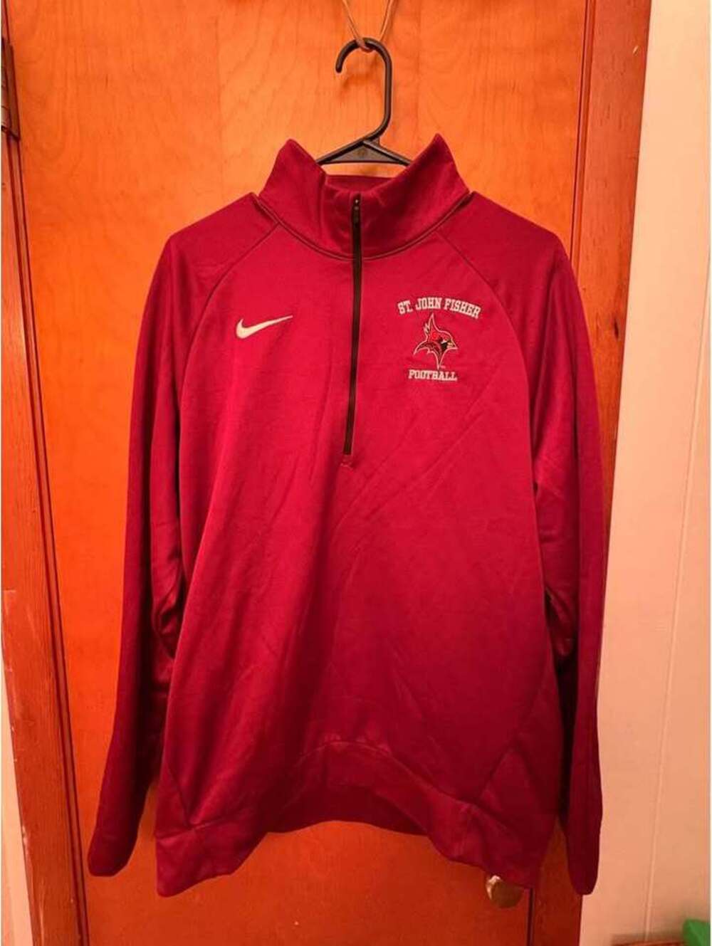 Nike St. John Fisher Football Dri-FIT 1/4 Zip Pullover Men's Large